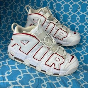 Nike Men’s size 12 Air more uptempo white varsity red 2018 classic sneakers rare